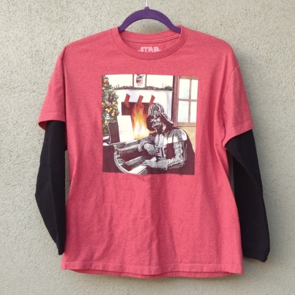 Darth Vader Christmas Long Sleeve T-shirt L